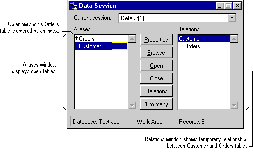 FoxProDataSessionOrder screenshot